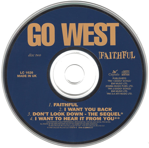 Go West : Faithful (CD, Single, CD2)