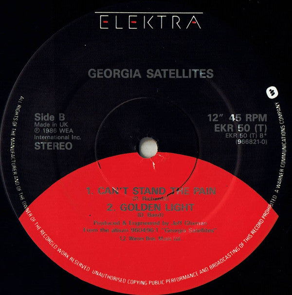 The Georgia Satellites : Keep Your Hands To Yourself (12", Single)