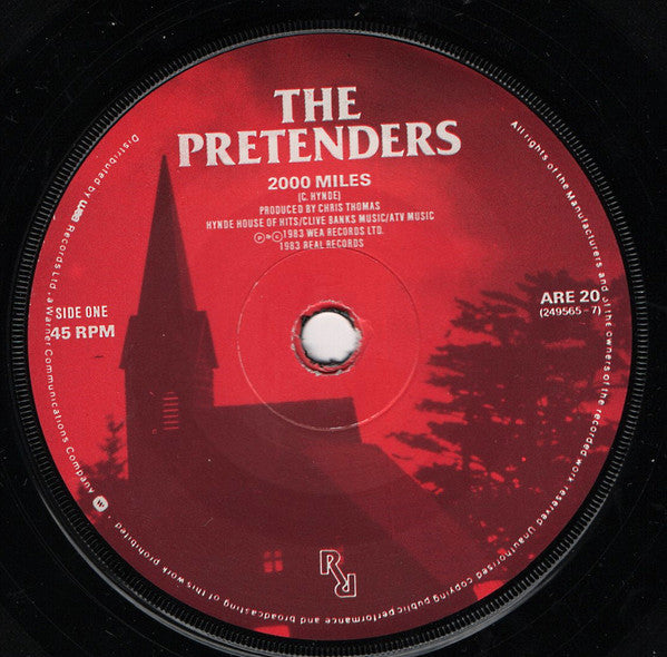 The Pretenders : 2000 Miles (7", Single)