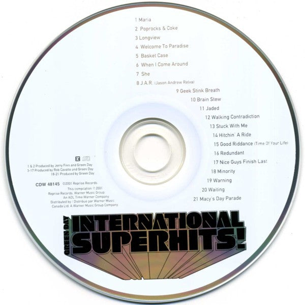 Green Day : International Superhits! (CD, Comp)