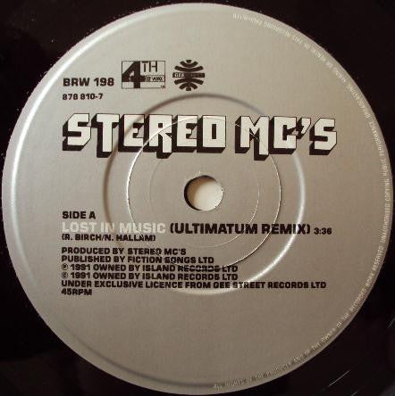 Stereo MC's : Lost In Music (7", Single)