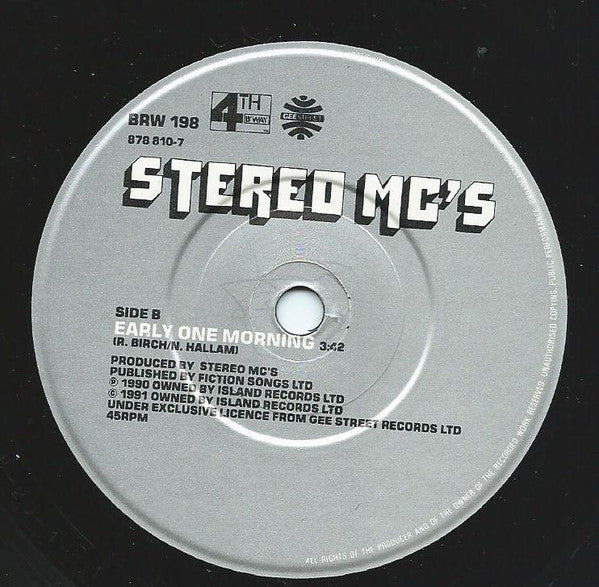 Stereo MC's : Lost In Music (7", Single)