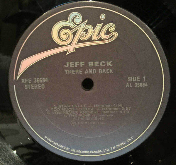 Jeff Beck : There And Back (LP, Album)