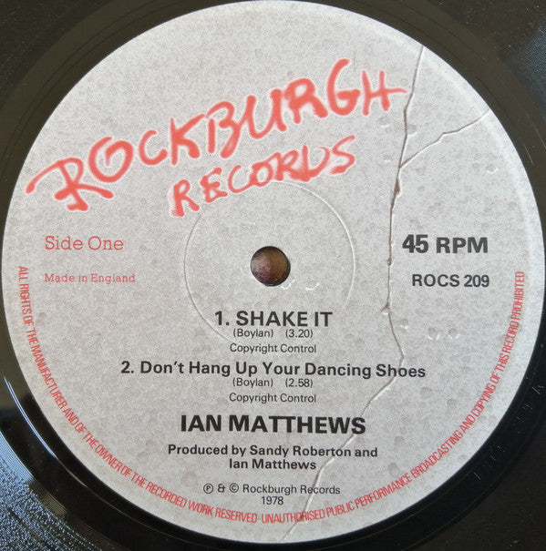 Ian Matthews* : Shake It (12")