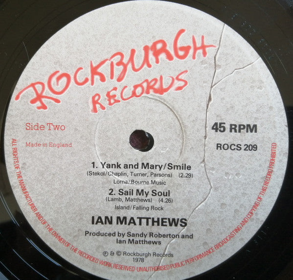Iain Matthews : Shake It (12")
