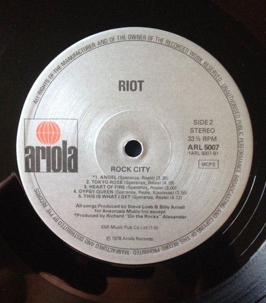 Riot (4) : Rock City (LP, Album)