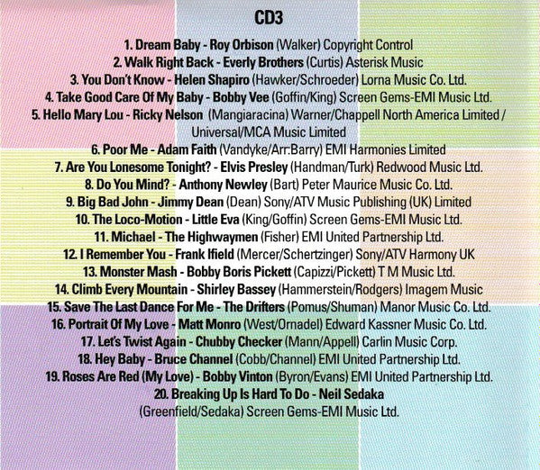 Various : Hits Of The 60s (3xCD, Comp)