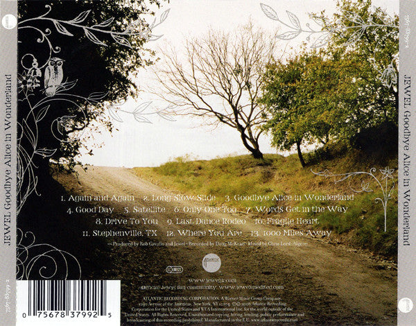 Jewel : Goodbye Alice In Wonderland (CD, Album)