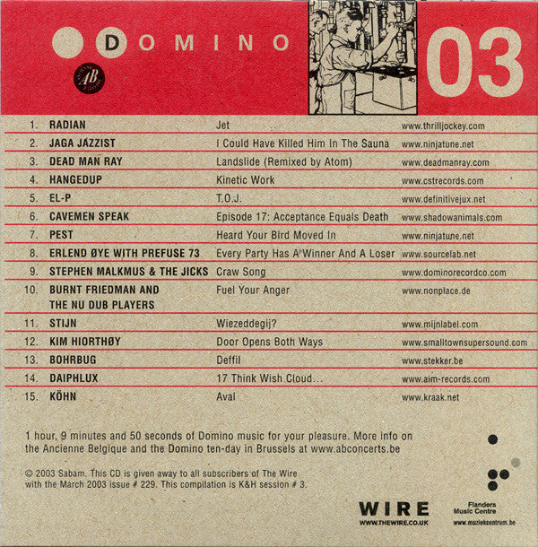 Various : Domino 03 (A Snapshot From The 2003 Domino Ten-Day) (CD, Comp)