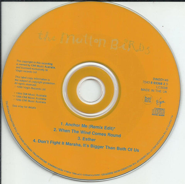 The Mutton Birds : Anchor Me (CD, Single)