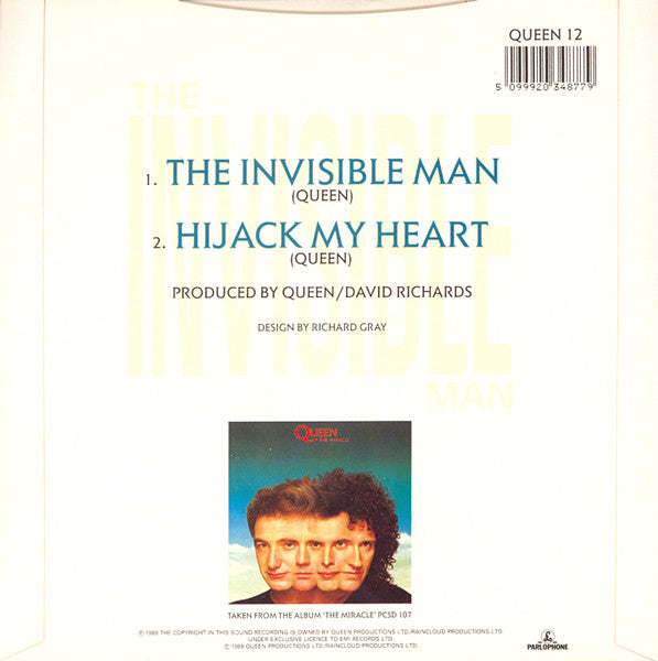 Queen : The Invisible Man (7", Single, Pap)