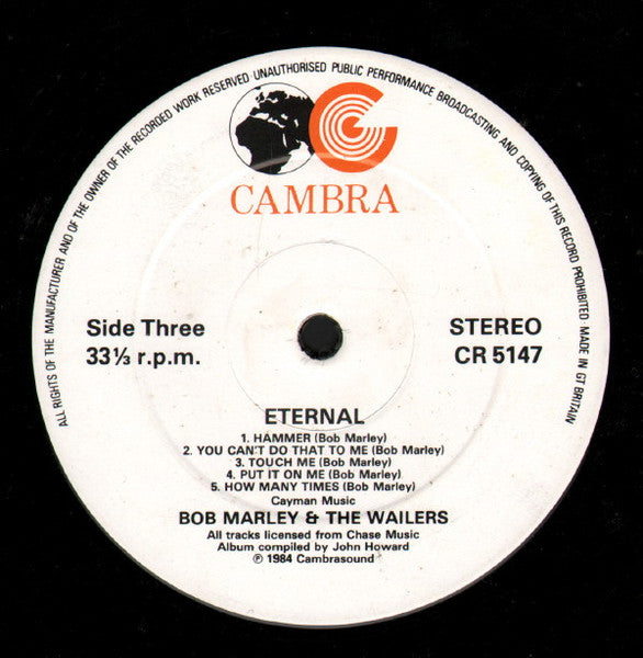 Bob Marley & The Wailers : Eternal (2xLP, Comp)