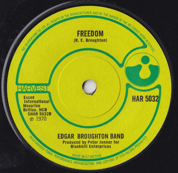 The Edgar Broughton Band : Apache Drop Out (7", Single, Sol)