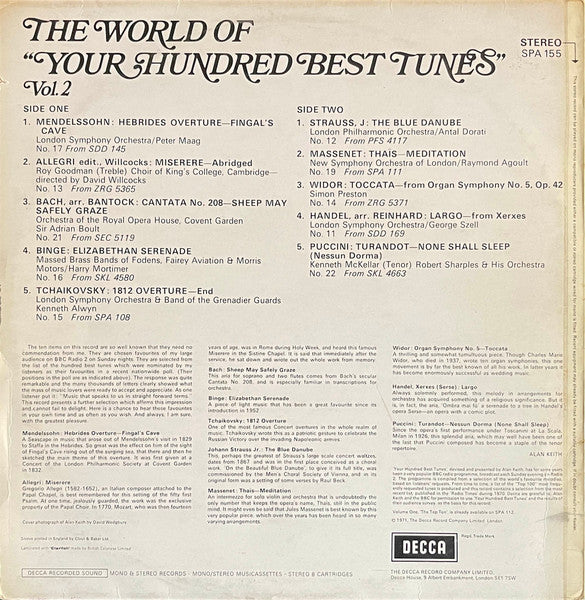 Various : The World Of Your Hundred Best Tunes Vol.2 (LP, Comp)