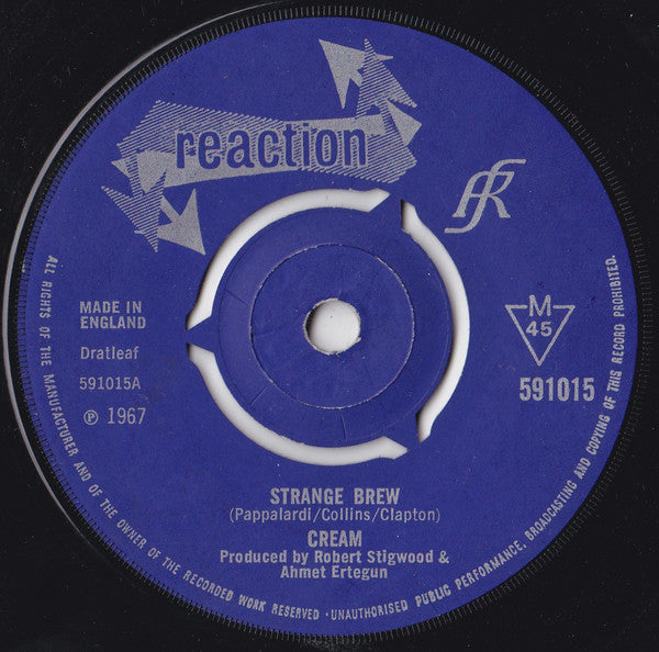 Cream (2) : Strange Brew (7", Single, Mono)