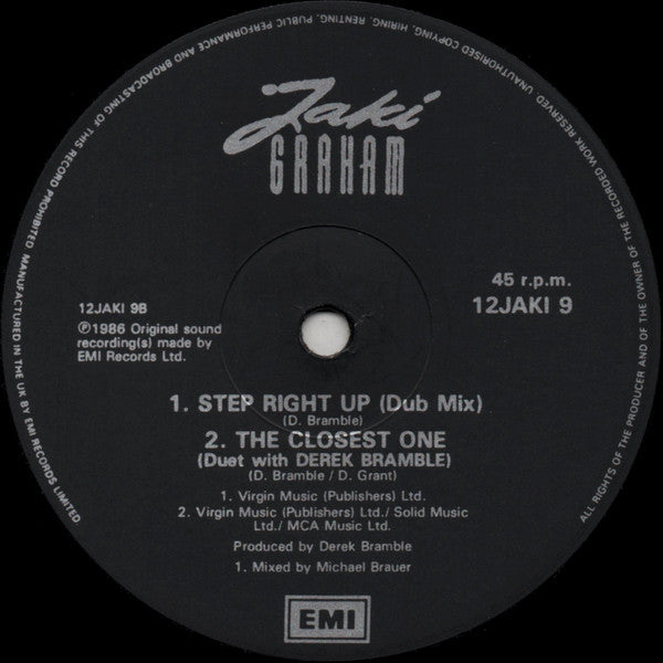 Jaki Graham : Step Right Up (12", Single)