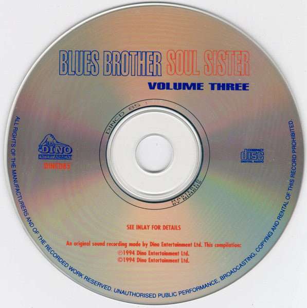 Various : Blues Brother Soul Sister Volume Three (CD, Comp)