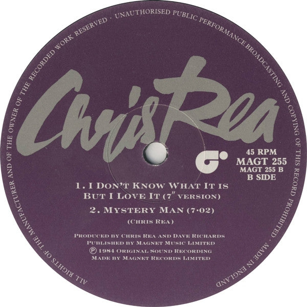 Chris Rea : I Don't Know What It Is But I Love It (12", Single)