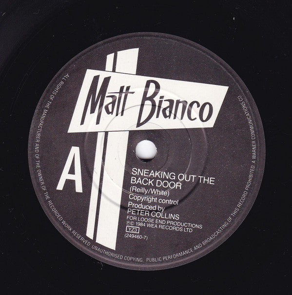 Matt Bianco : Sneaking Out The Back Door (7")