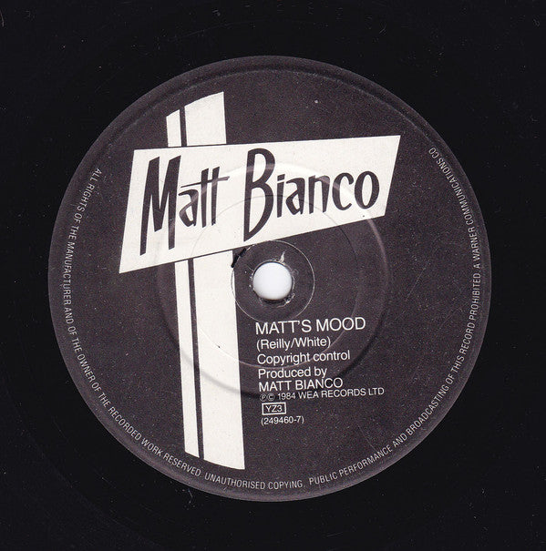 Matt Bianco : Sneaking Out The Back Door (7")