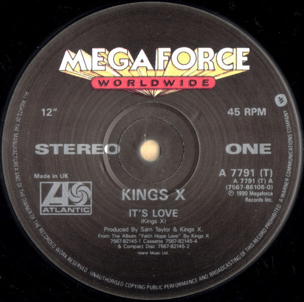 King's X : It's Love (12", Gat)