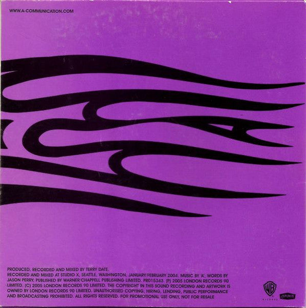 A : Rush Song (Radio Edit) (CD, Single, Promo)