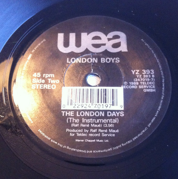 London Boys : London Nights (7", Single, Bar)