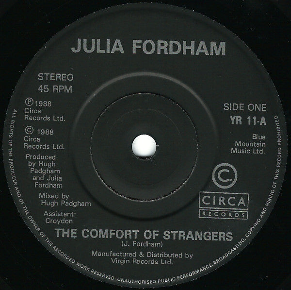 Julia Fordham : The Comfort Of Strangers (7", Single)