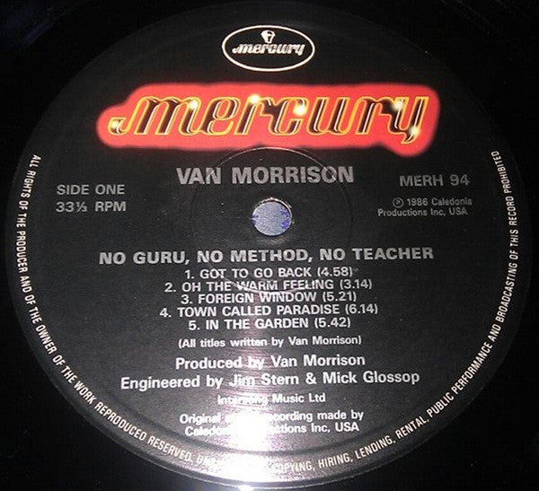 Van Morrison : No Guru, No Method, No Teacher (LP, Album)