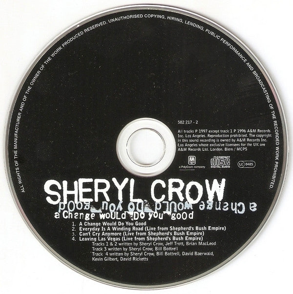 Sheryl Crow : A Change Would Do You Good (CD, Single, Ltd, Dig)