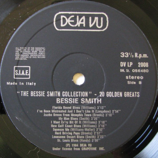 Bessie Smith : The Bessie Smith Collection - 20 Golden Greats (LP, Comp)