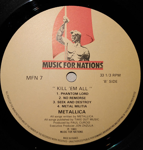 Metallica : Kill 'Em All (LP, Album)