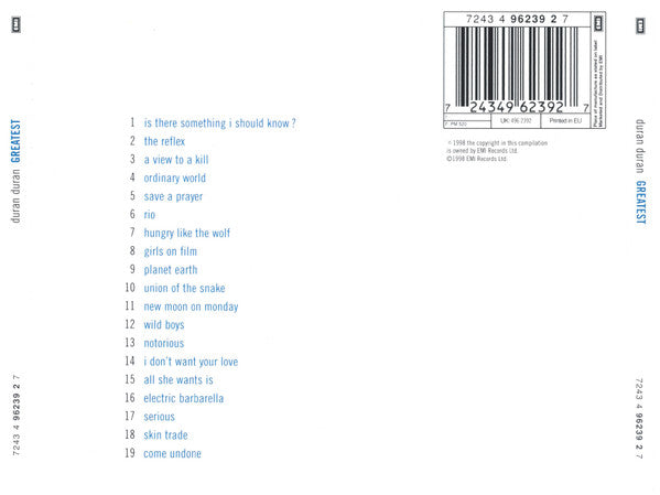 Duran Duran : Greatest (CD, Comp)