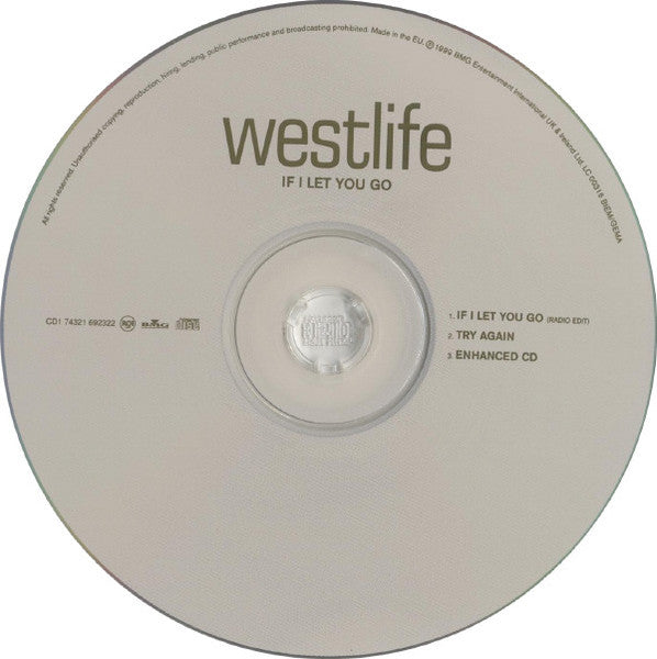 Westlife : If I Let You Go (CD, Single, Enh, CD1)