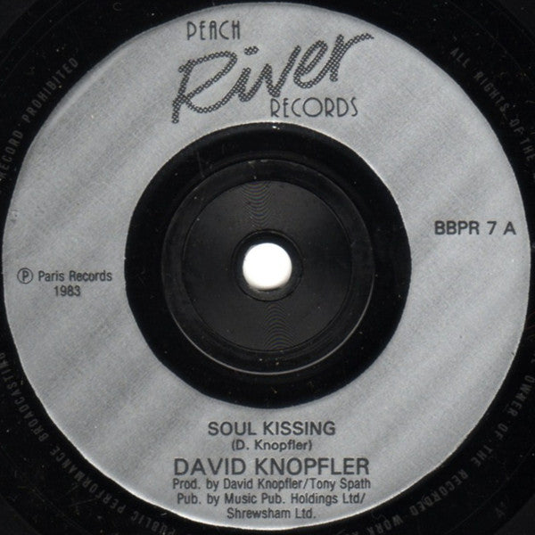 David Knopfler : Soul Kissing (7", Single)