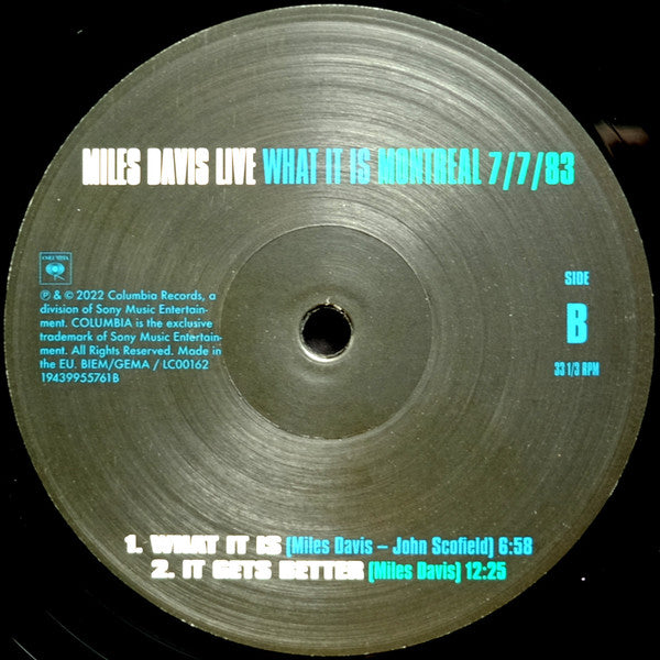 Miles Davis : Miles Davis Live (What It Is) (Montreal 7/7/83) (2xLP, RSD, Gat)