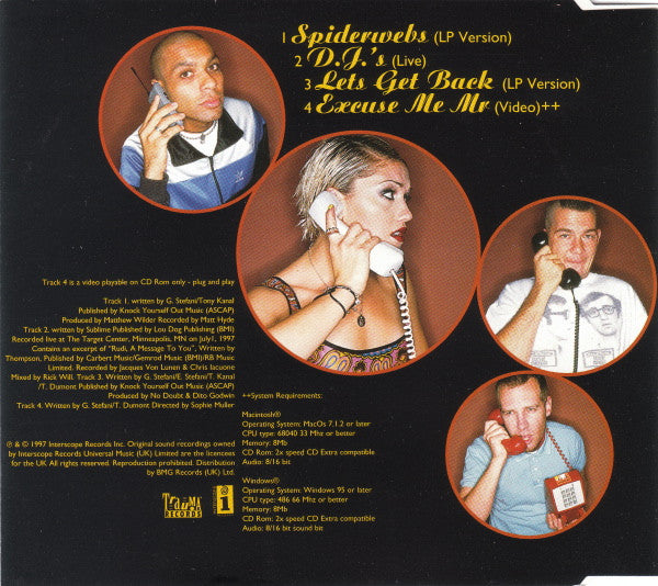 No Doubt : Spiderwebs (CD, Single, Enh, CD2)