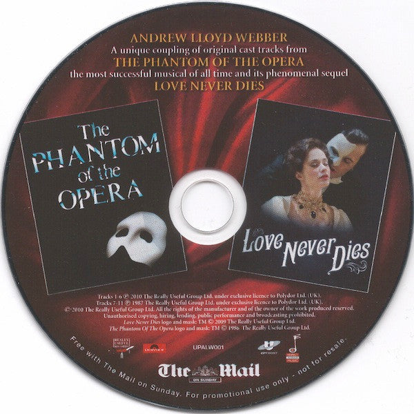 Andrew Lloyd Webber : The Phantom Of The Opera / Love Never Dies (CD, Comp, Promo)