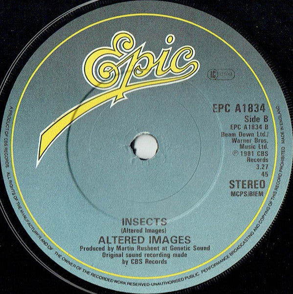 Altered Images : I Could Be Happy (7", Single, Pap)