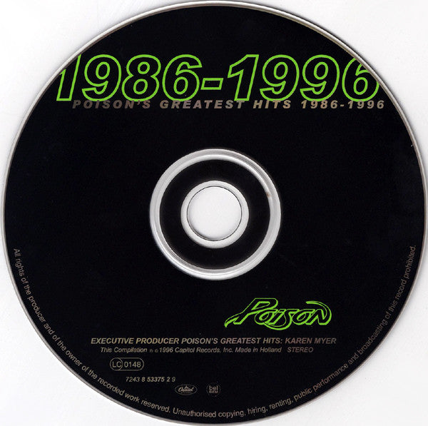 Poison (3) : Poison's Greatest Hits 1986-1996 (CD, Comp)