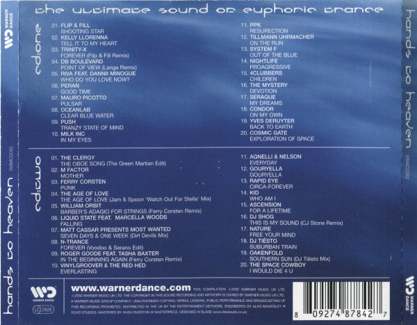 Various : Hands To Heaven - The Ultimate Sound Of Euphoric Trance (2xCD, Comp, Mixed)