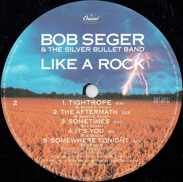 Bob Seger And The Silver Bullet Band : Like A Rock (LP, Album)