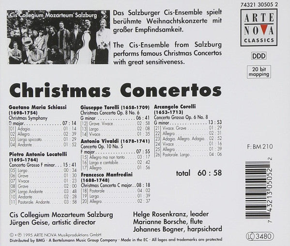 Cis Collegium Mozarteum Salzburg, Jürgen Geise : Christmas Concertos (CD, Album)