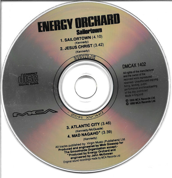 Energy Orchard : Sailortown (CD, Single)