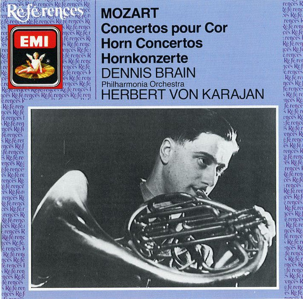 Mozart*, Dennis Brain, Herbert von Karajan, Philharmonia Orchestra : Concertos Pour Cor = Horn Concertos = Hornkonzerte (CD, Mono, RM)
