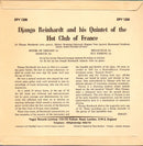 Django Reinhardt : Django Reinhardt And His Quintet Of The Hot Club Of France (7", EP, Tri)