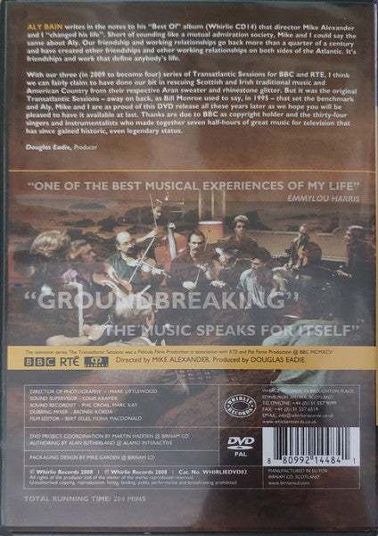 Various With Aly Bain & Jay Ungar : The Original Transatlantic Sessions - Transatlantic Sessions 1 (DVD, PAL)