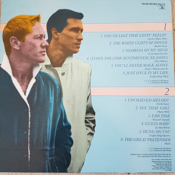 Righteous Brothers* : The Greatest Hits (LP, Comp, RE)