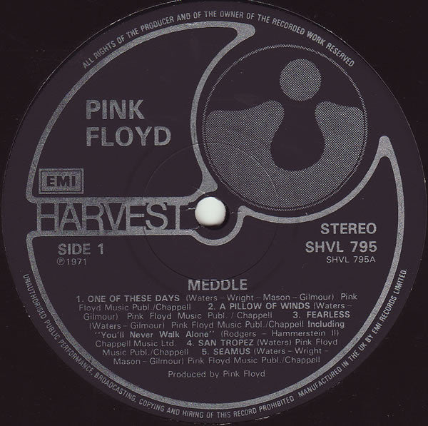 Pink Floyd : Meddle (LP, Album, RE, Bla)