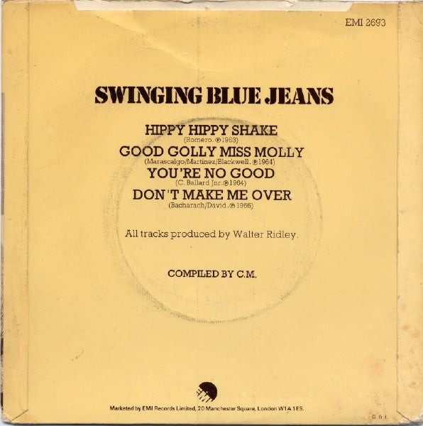 Swinging Blue Jeans* : Hippy Hippy Shake (7", EP)